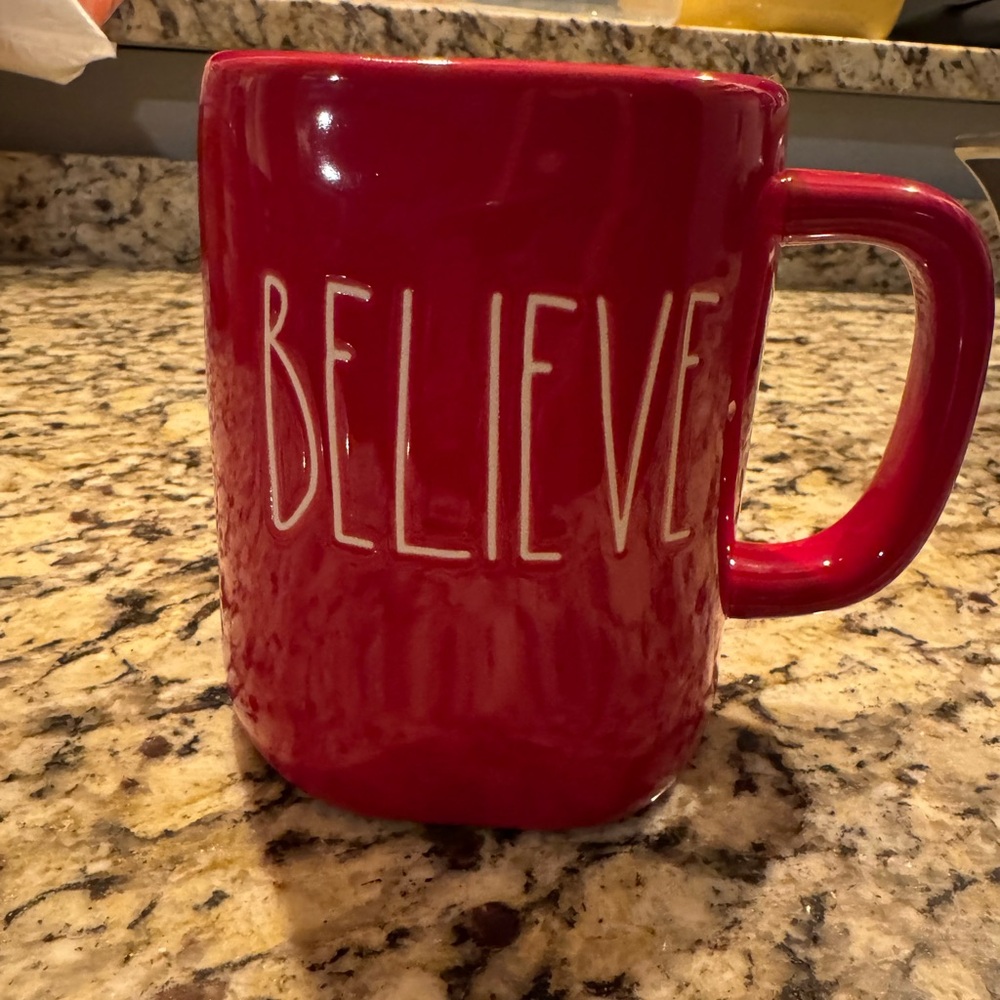 Rae Dunn Believe Christmas Mug